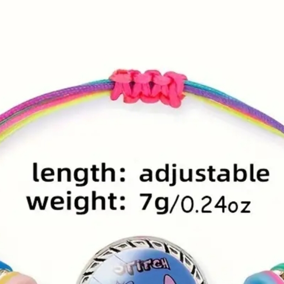 DISNEY Lilo & Stitch🌺 | Stitch Friendship Charm Bracelet ~ Hawaii 🌺, Rainbow - Picture 5 of 8